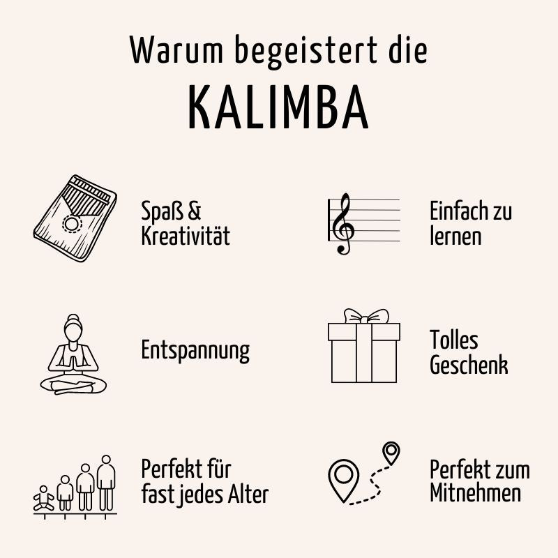 Kalimba Vorteile